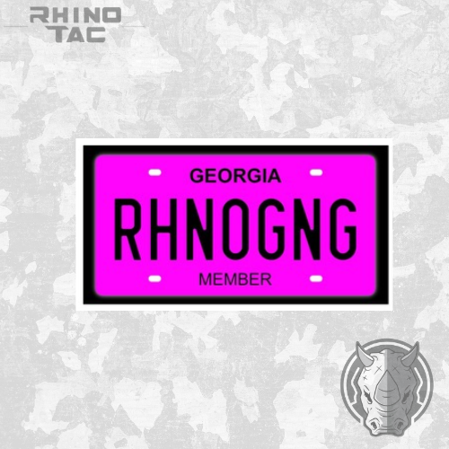RhinoGang V2 License Plate Patches