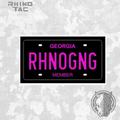 RhinoGang V2 License Plate Patches