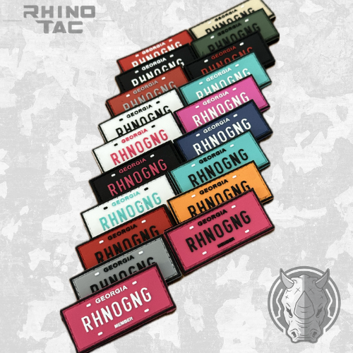 RhinoGang V2 License Plate Patches