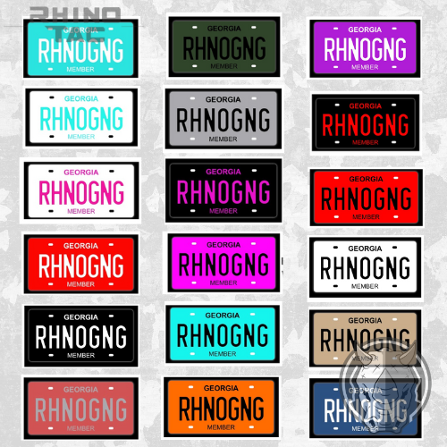 RhinoGang V2 License Plate Patches
